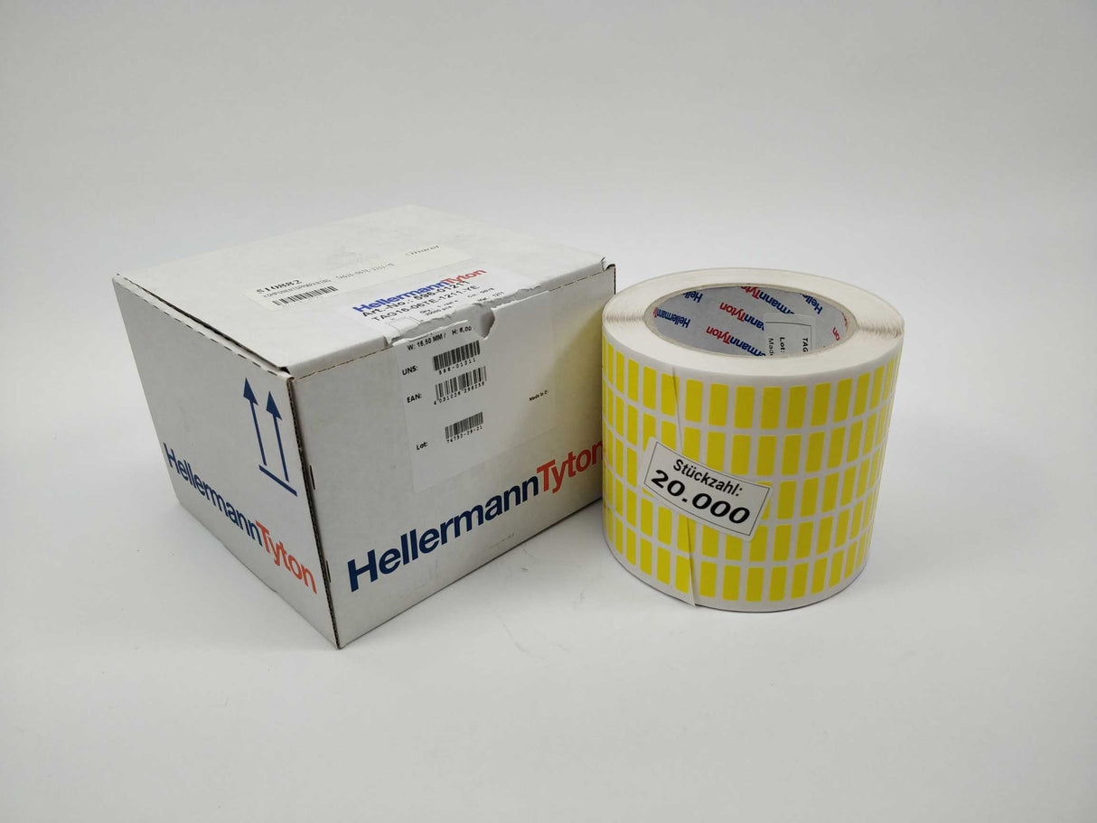 HellermannTyton 596-01211 TAG16-06TE-1211-YE, Laser printer label