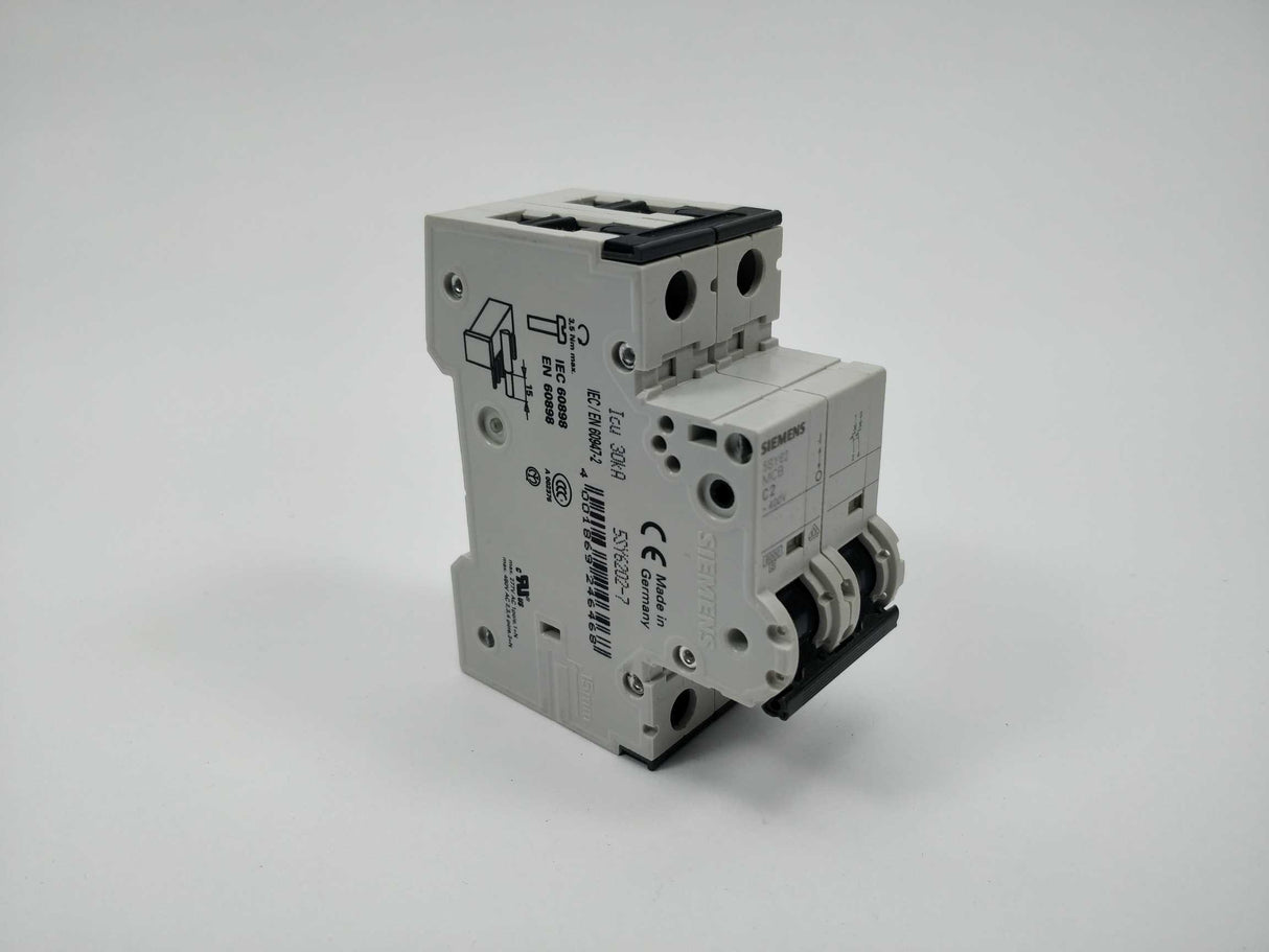 Siemens 5SY6202-7 Minature Circuit Breaker 400V. C2A