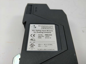 Bihl+Wiedemann BWU1939 12678 ASi Safety Input Module for floating contacts