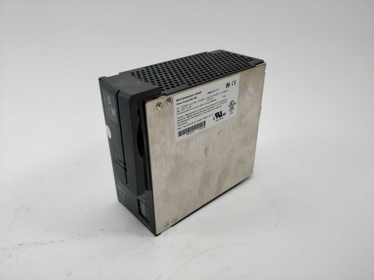 Bihl+Wiedemann BW1593 149001-511117 30V Power Supply. PRI. 115/230VAC Sec. 30VDC 8A