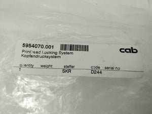 CAB 5954070.001 Printhead Locking System