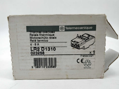TELEMECANIQUE LR2D1310 Thermal overload. 4-6A
