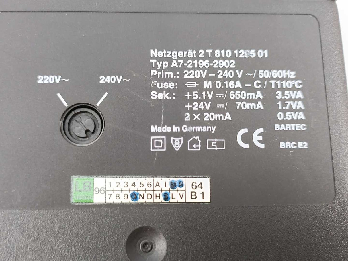 Siemens A7-2196-2902 Power Supply 240V/60Hz AC, 24V/70mA DC