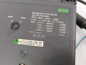 Siemens A7-2196-2901 Power Supply 240V/50Hz AC, 24V/70mA DC