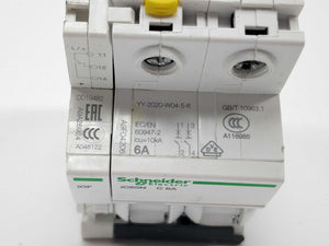 Schneider Electric A9F04206 Miniature Circuit Breaker IC60N C 6A