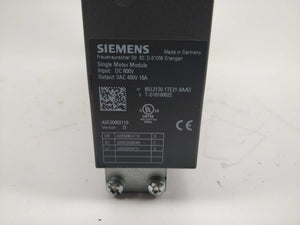 Siemens 6SL3120-1TE21-8AA3 SINAMICS S120 - Single Motor Module