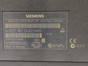 Siemens 6ES7467-5GJ02-0AB0 SIMATIC S7-400, Interface IM467 PROFIBUS DP
