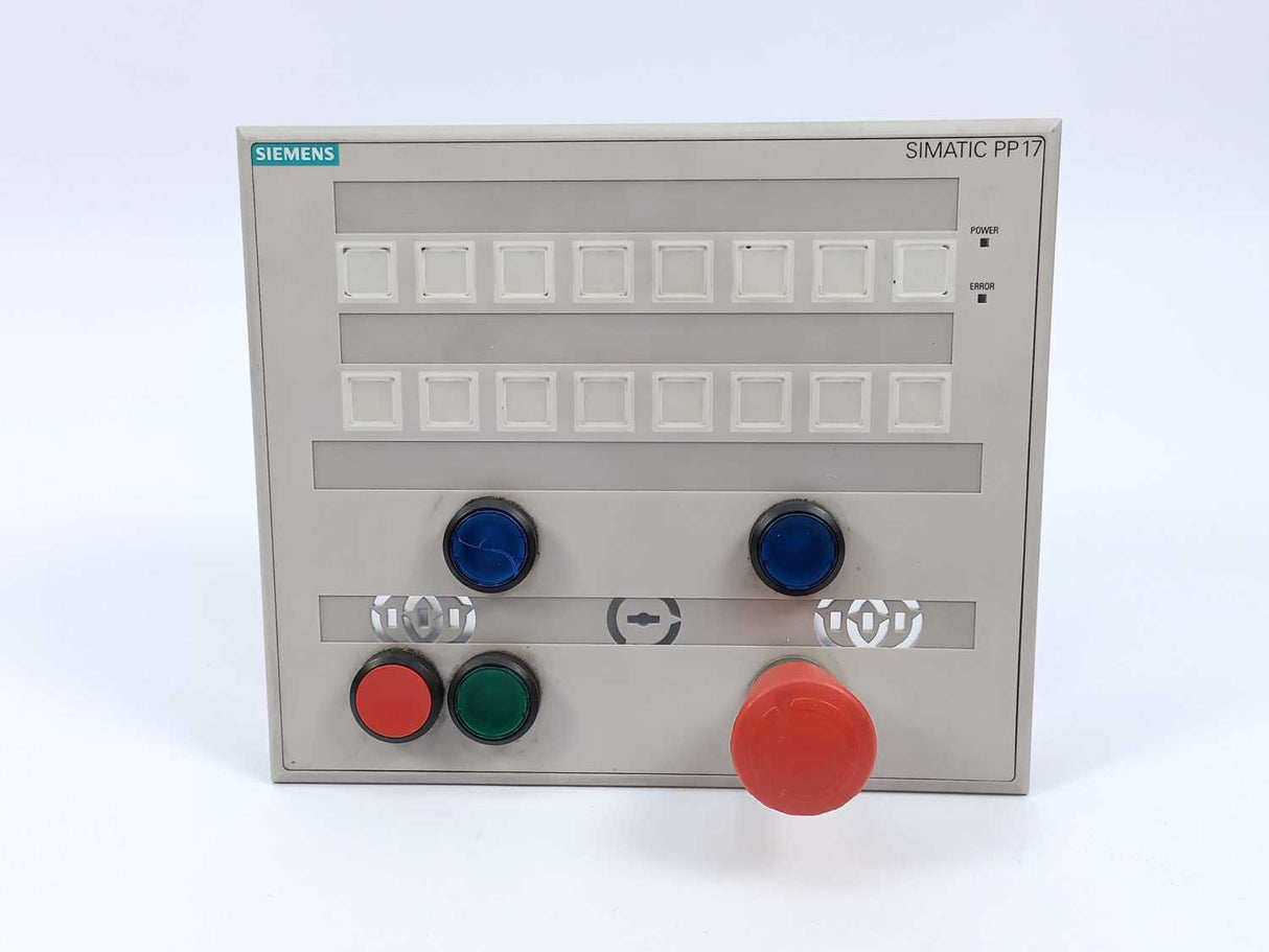 Siemens 6AV3688-3CD13-0AX0 Push Button Panel PP17-I