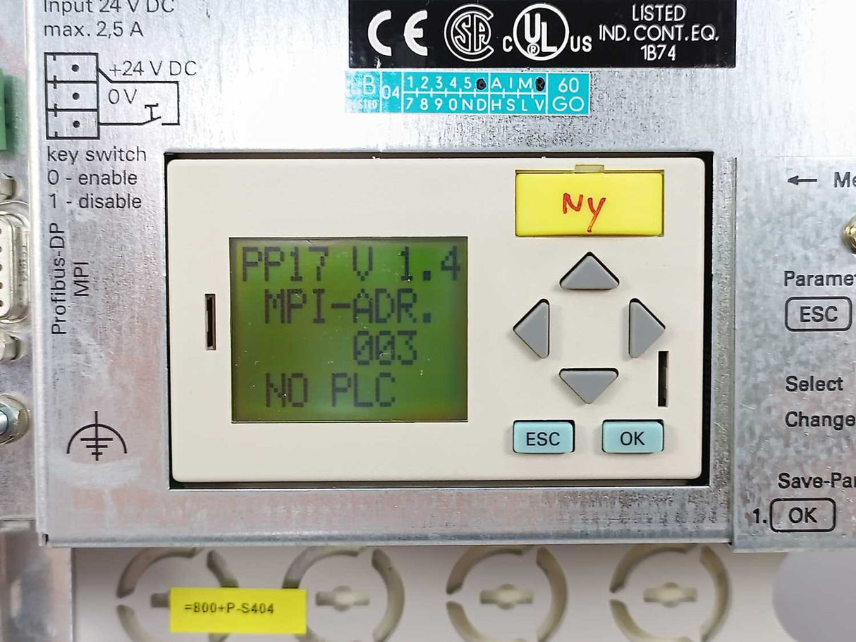 Siemens 6AV3688-3CD13-0AX0 Push Button Panel PP17-I