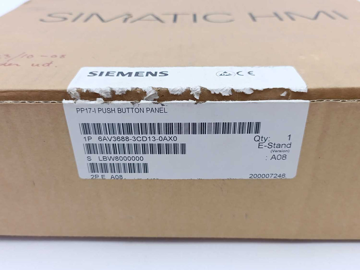 Siemens 6AV3688-3CD13-0AX0 Push Button Panel PP17-I