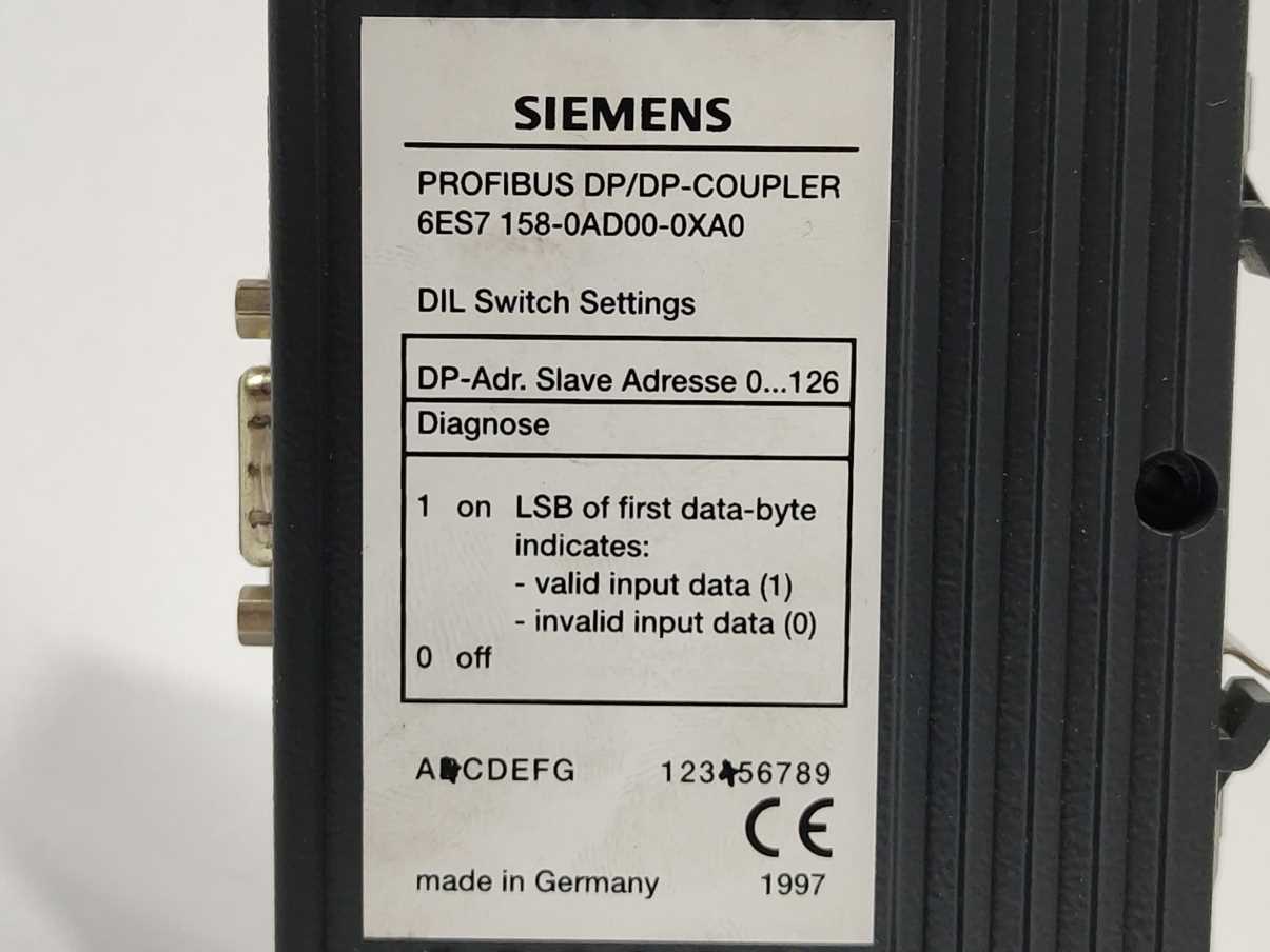 Siemens 6ES7158-0AD00-0XA0 Profibus DP/DP Coupler