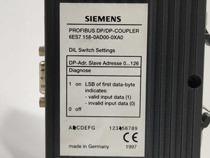 Siemens 6ES7158-0AD00-0XA0 Profibus DP/DP Coupler