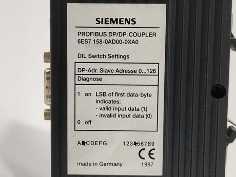 Siemens 6ES7158-0AD00-0XA0 Profibus DP/DP Coupler