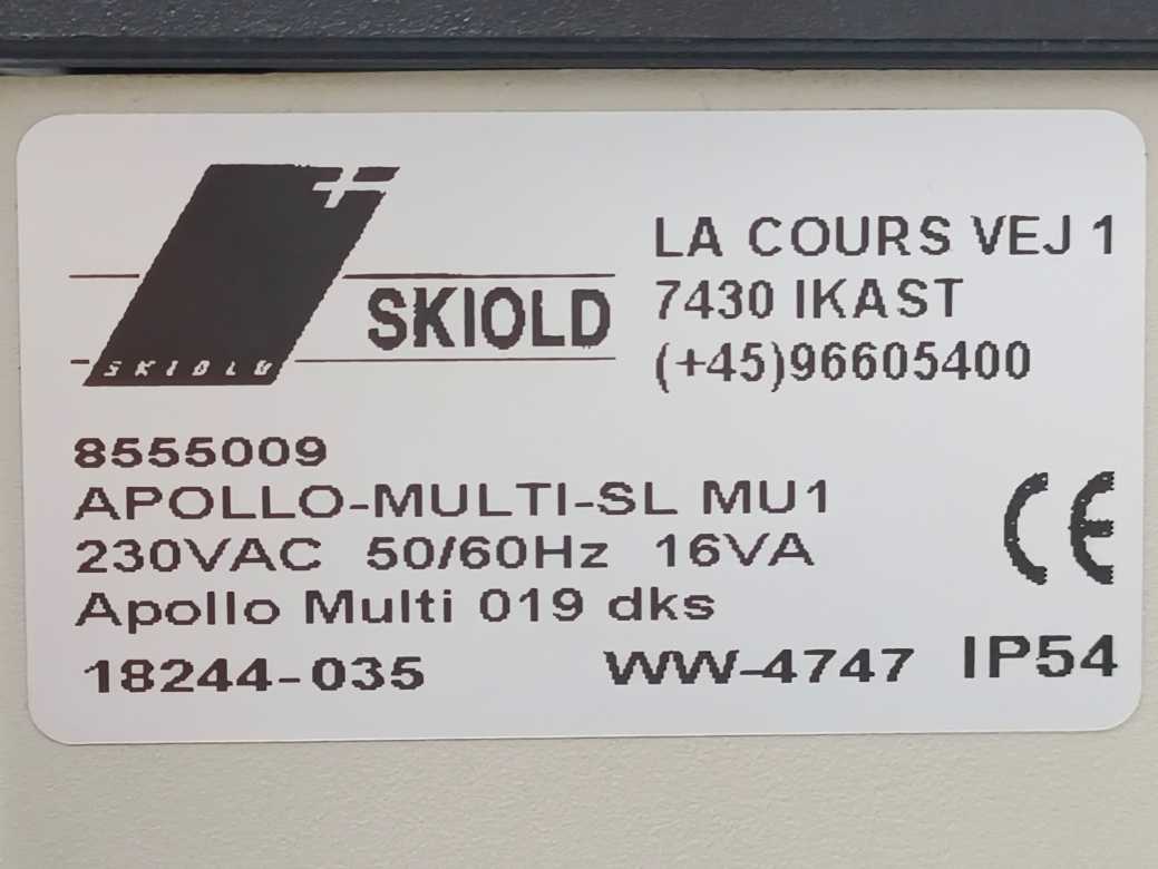 Skiold APOLLO-MULTI-SL MU1 8555009, 230VAC, 50/60Hz, 16VA