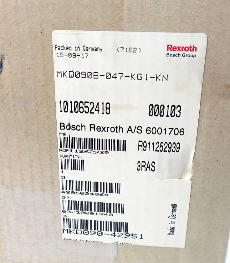 Rexroth Indramat R911262939 MKD090B-047-KG1-KN Permanent magnet motor