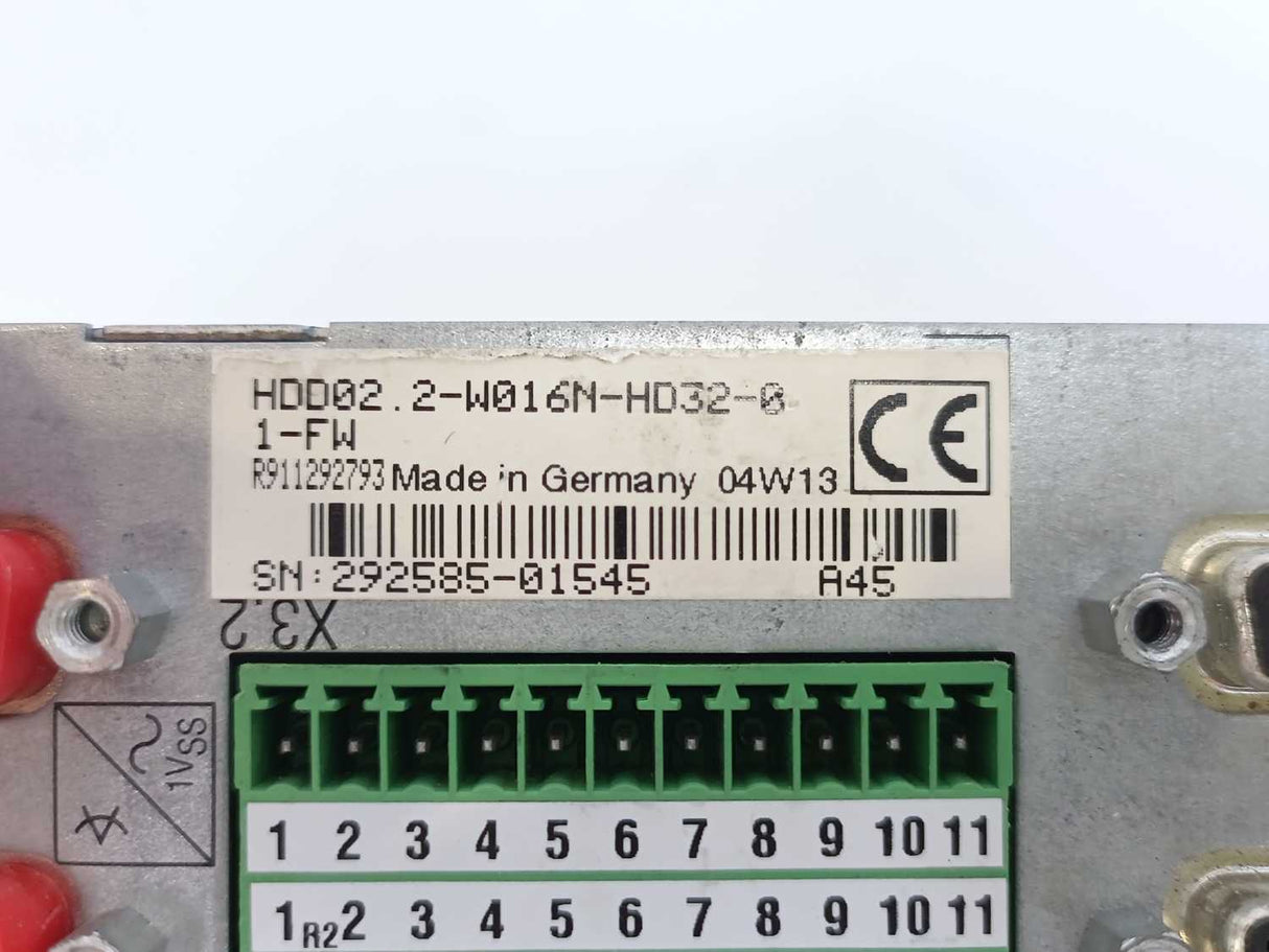 Bosch Rexroth R911292793 HDD2.2-W016N-HD32-01-FW Output Stage / Drive Module
