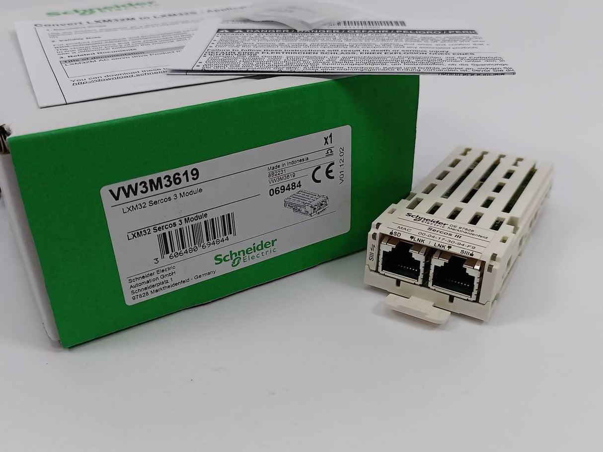 Schneider Electric VW3M3619 LXM32 Sercos 3 Module