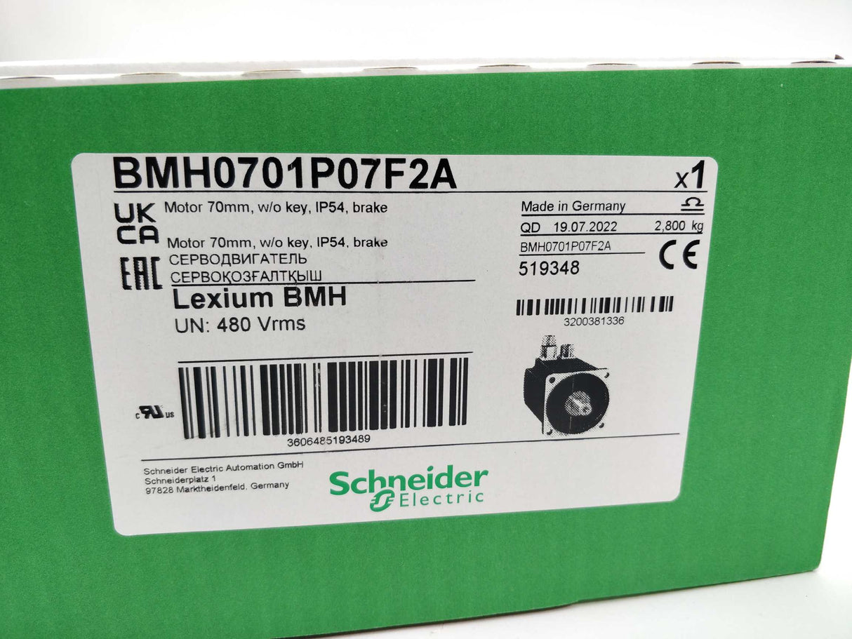 Schneider Electric BMH0701P07F2A Servomotor SH3 055