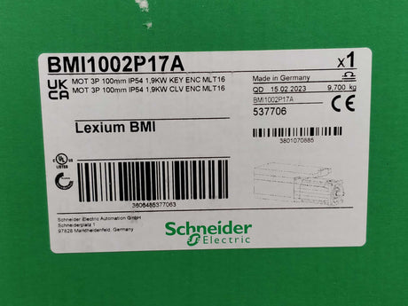 Schneider Electric BMI1002P17A Servo Motor BMI 3-phase