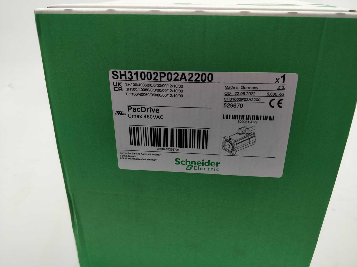 Schneider Electric SH31002P02A2200 Servomotor SH3 100