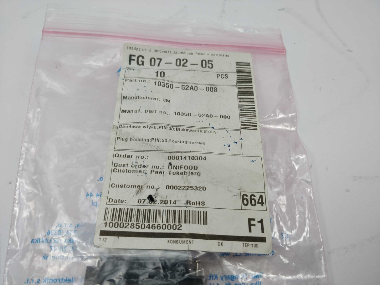 3M 10350-52A0-008 Connector Backshell MDR