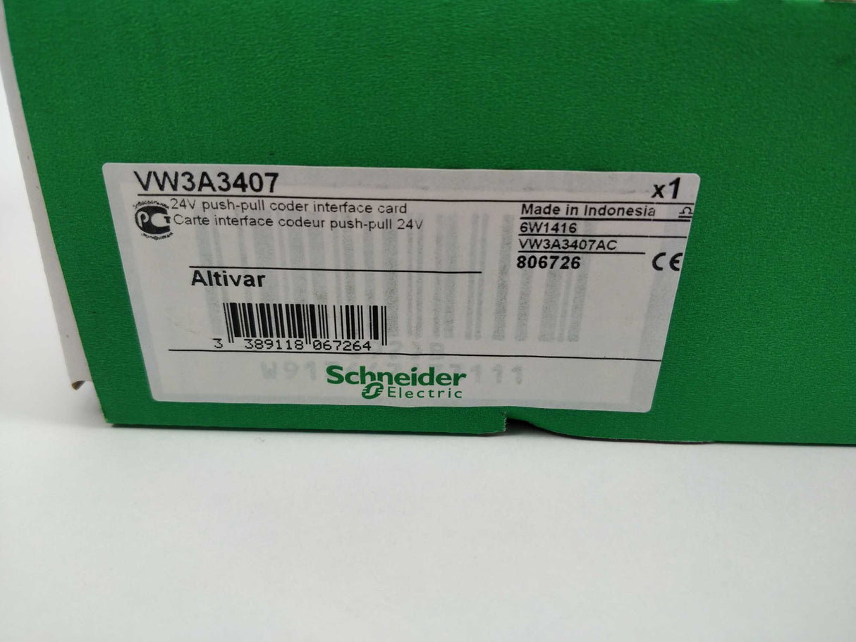 Schneider VW3A3407 24V Push-Pull Coder Interface card