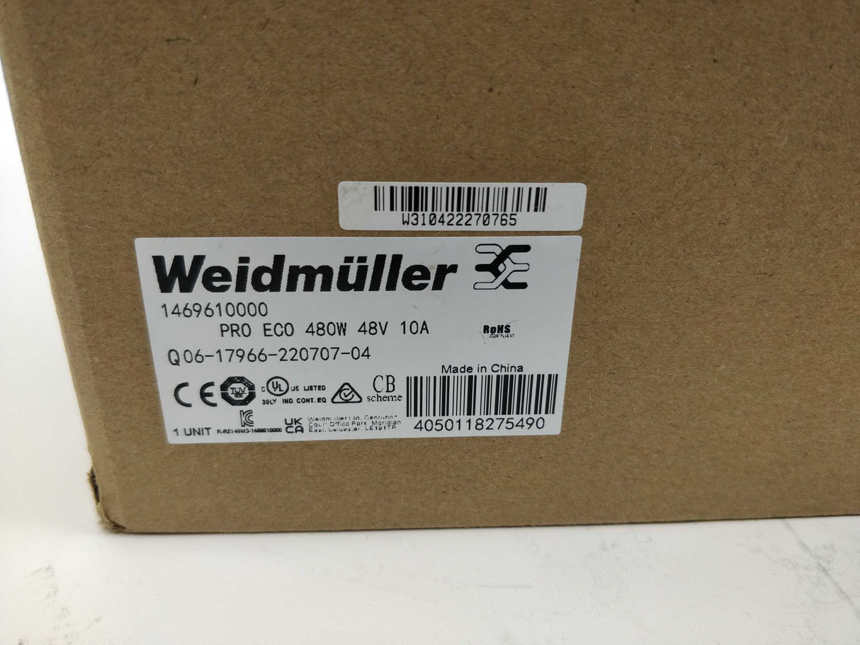 Weidmüller 1469610000 PRO ECO 480W 48V 10A