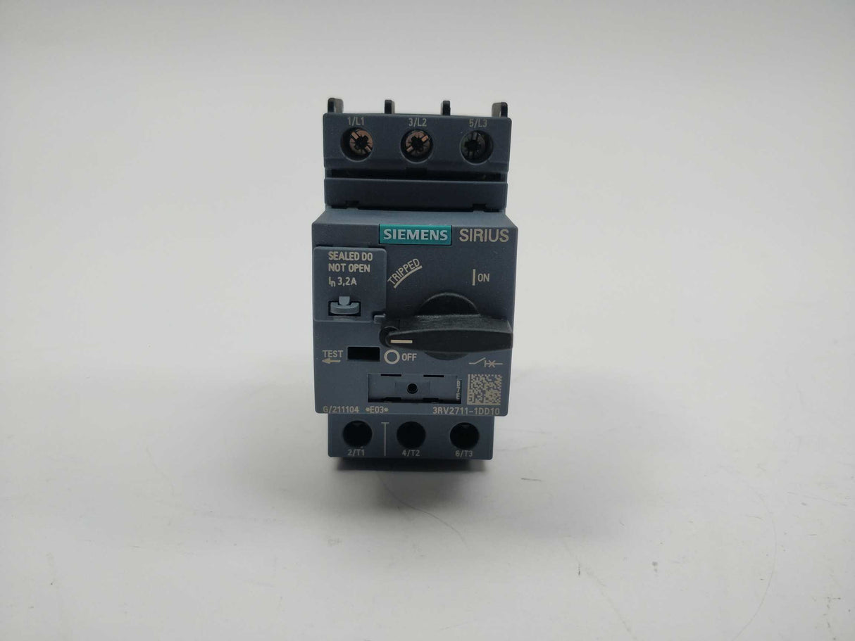 Siemens 3RV2711-1DD10 Circuit breaker size S00