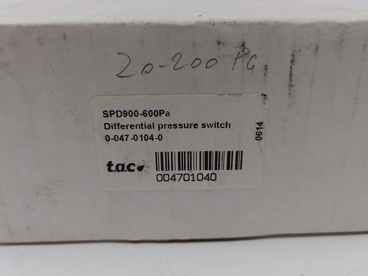 t.a.c SPD900-200Pa Differential Pressure Switch
