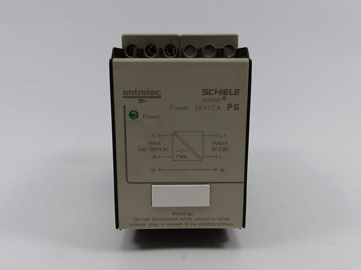 Entrelec Schiele 2.423.417.10 24V 2A PS Systron Switching Power Supply