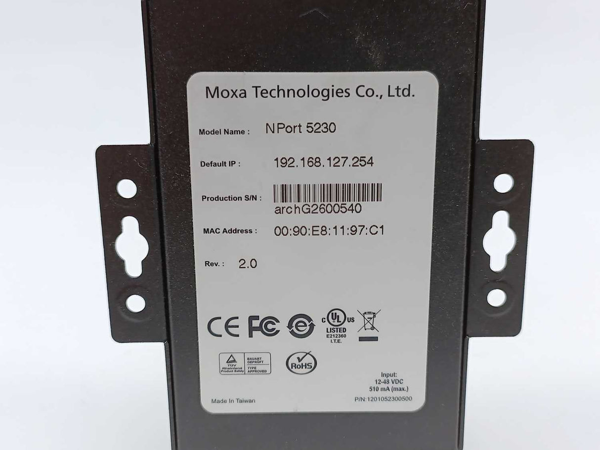 Moxa NPort 5230 Industrial RS-232/422/485 Device Servers