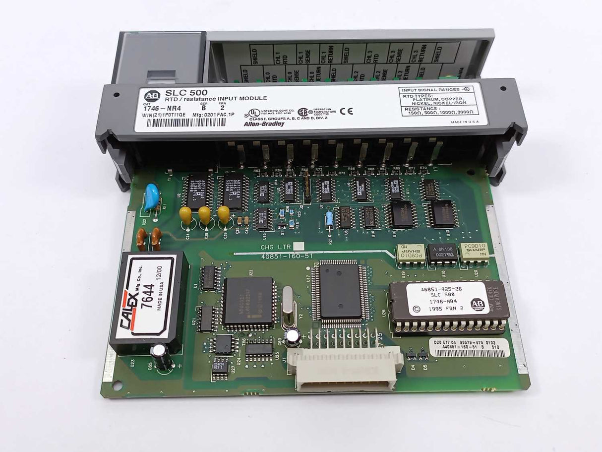 AB 1746-NR4 SLC 500 RTD/Resistance Input Module SER. B, FRN. 2