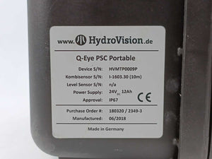 Hydrovision 180320 / 2349-3 Q-Eye PSC Portable Flow Monitor