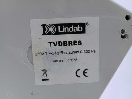 Lindab 776382 TVDBRES Pressure monitoring device. 230V, 0-300Pa