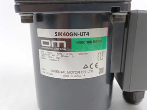 Oriental Motor 5IK40GN-UT4 Induction motor & 5GN50K Gear head