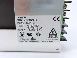 OMRON S82J-10024D PSU AC100-240V. 24VDC 2.5A