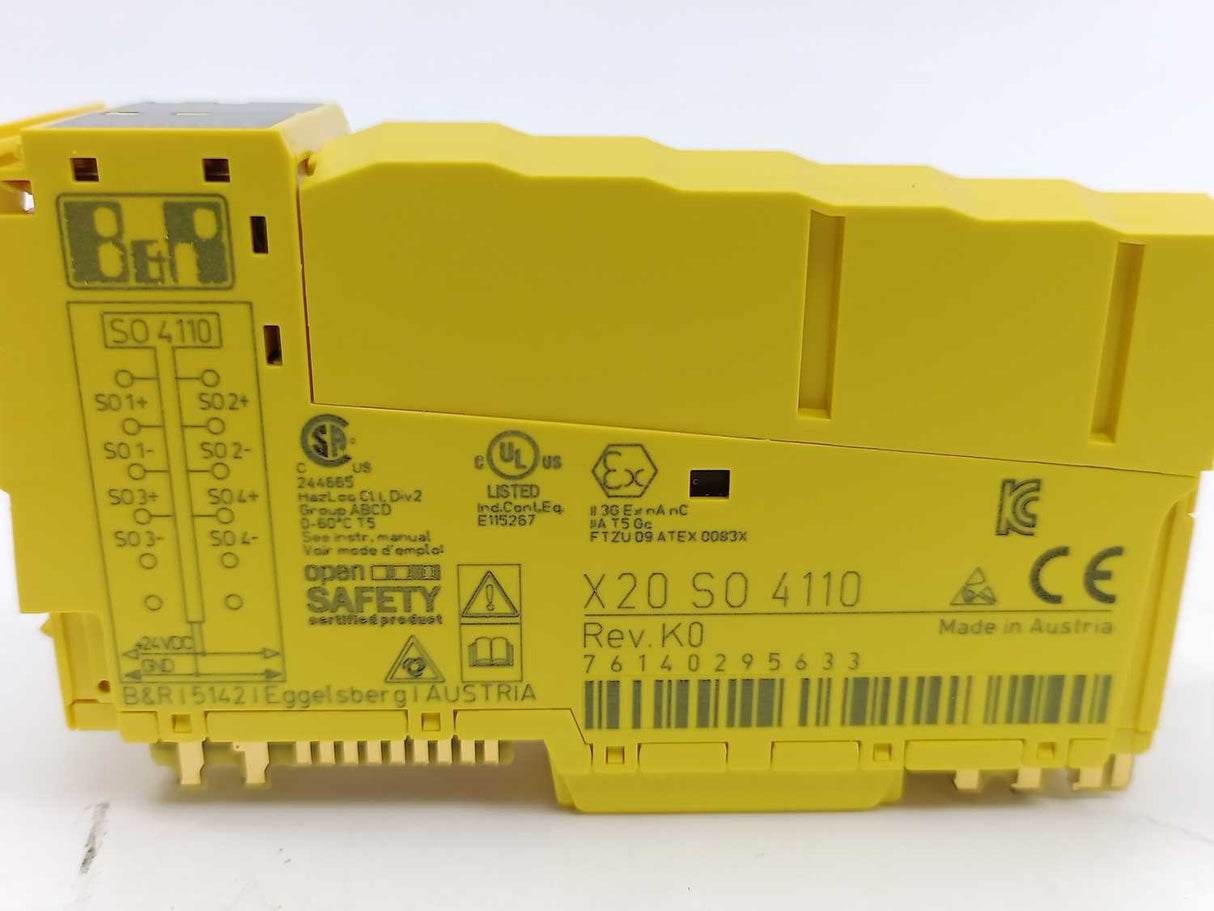 B&R X20S04110 Digital Output Module X20SO4110