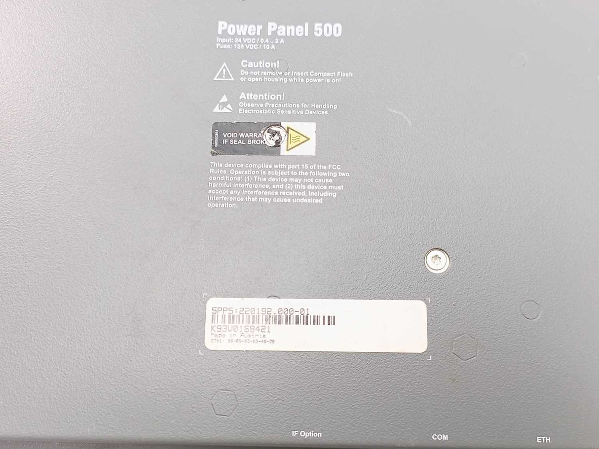 B&R 5PP520.1043-00 Power Panel 500 5PP5CP.US15-01