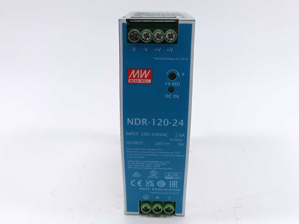 Mean Well NDR-120-24 AC-DC Single output Industrial DIN rail power supply