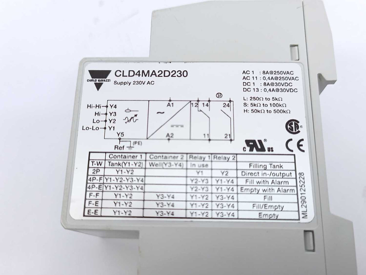 Carlo Gavazzi CLD4MA2D230 Conductive level Controller