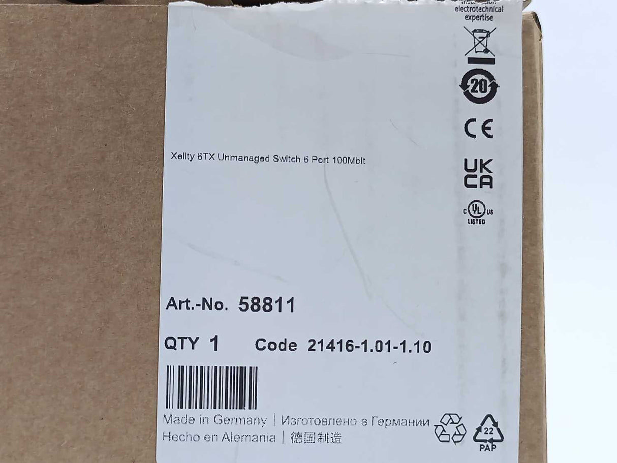 MURR Elektronik 58811 Xelity 6TX Ethernet Switch