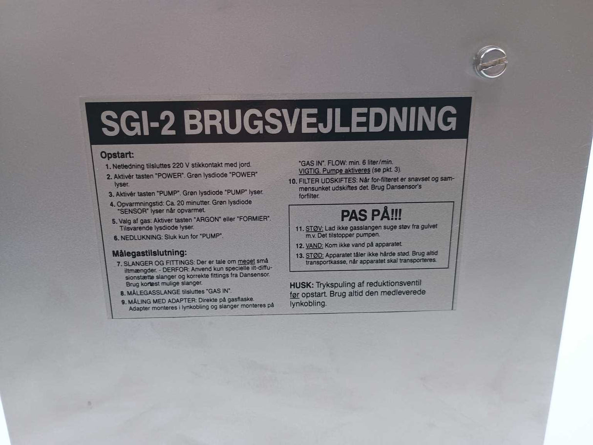 PBI Dansensor SGI-2 Oxygen Indicator