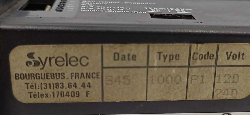 Syrelec 1000-P1 TIMER/COUNTER 12-24VDC