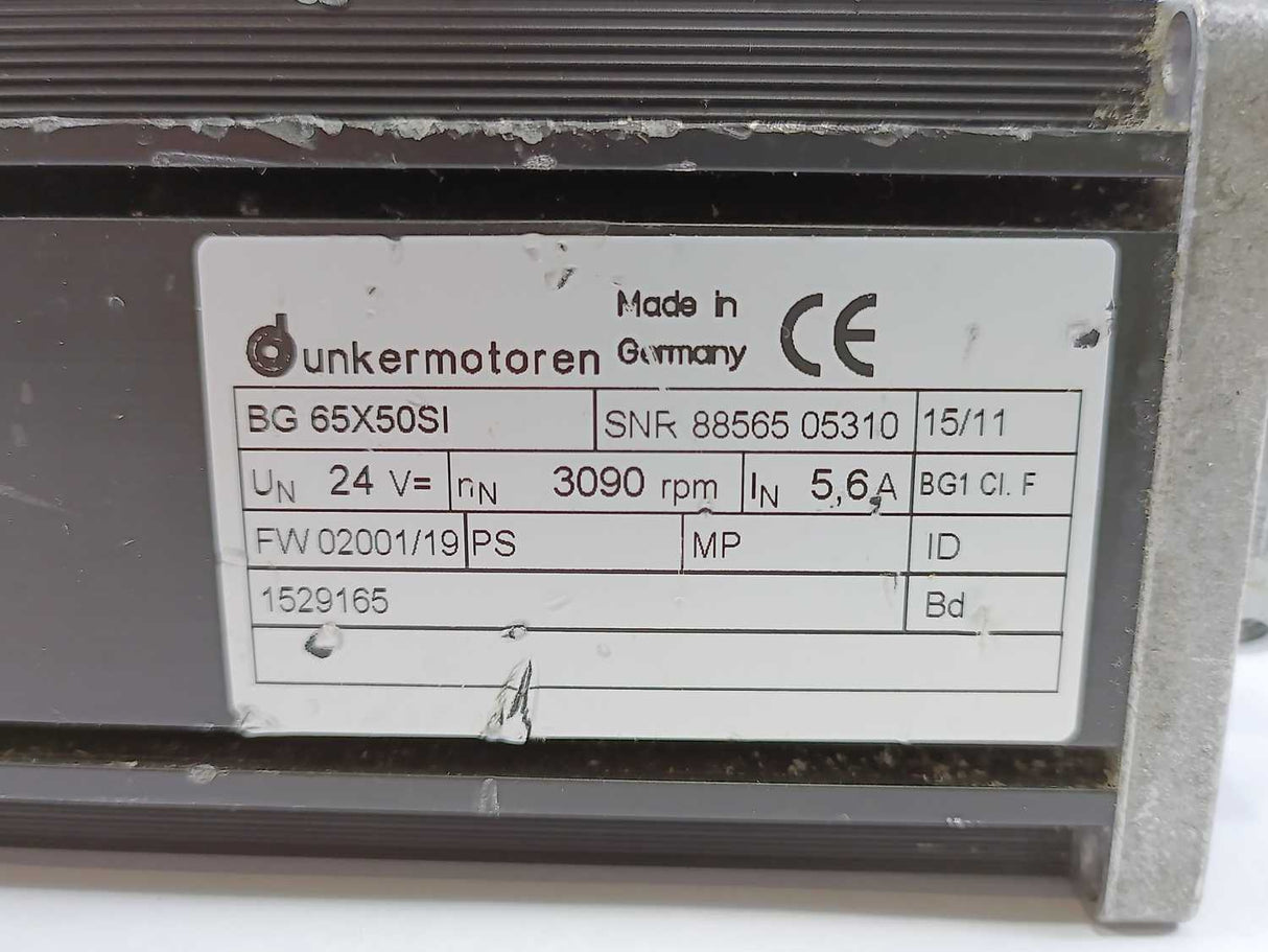 Dunkermotoren  BG65X50SI 24V Servo Motor