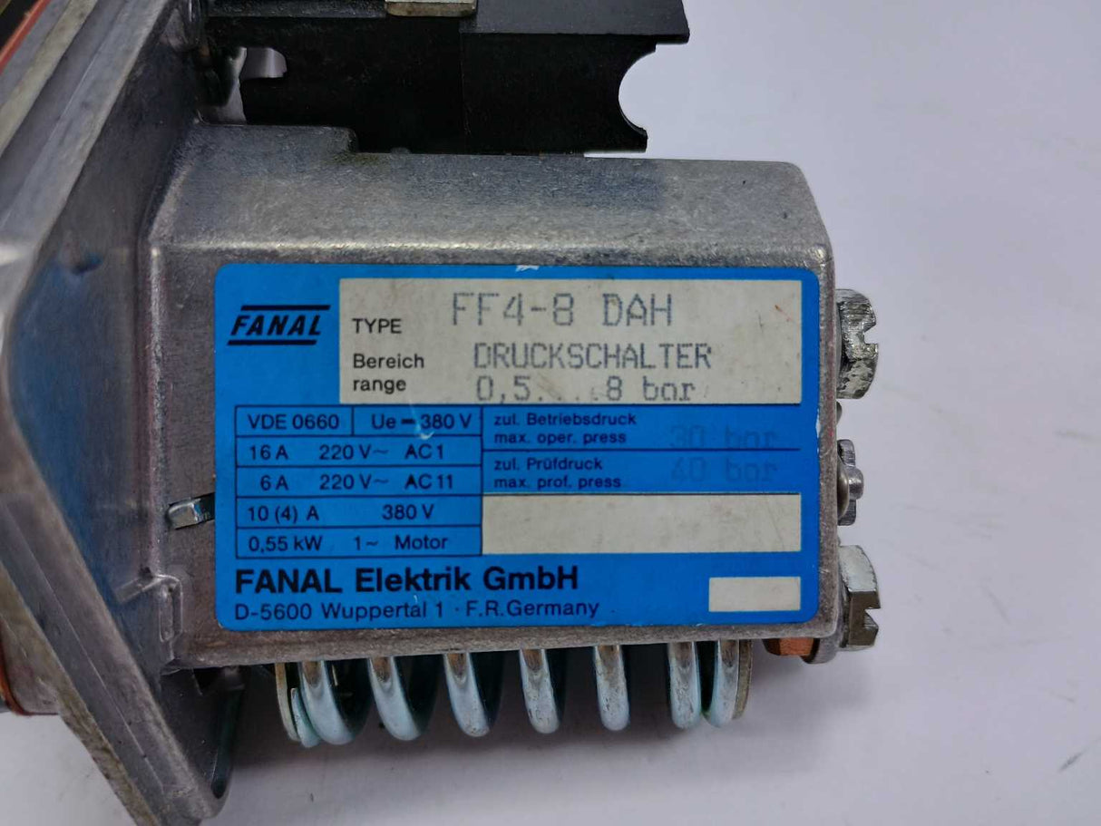 Fanal Elektrik FF4-8 DAH Pressure Switch