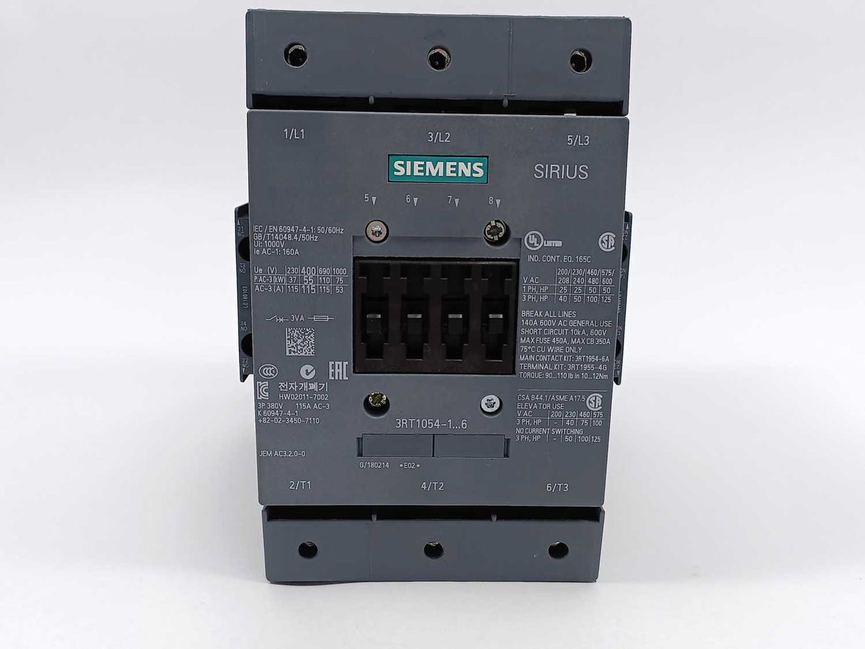 Siemens 3RT1054-1AP36 Power Contactor