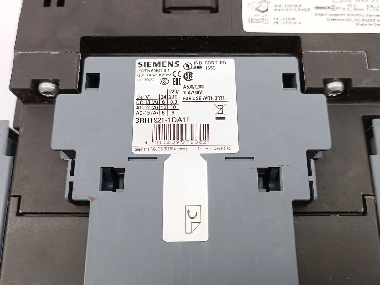 Siemens 3RT1054-1AP36 Power Contactor