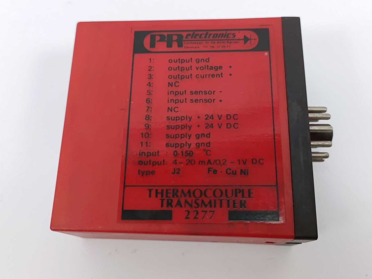 PR Electronics 2277 THERMOCOUPLE TRANSMITTER