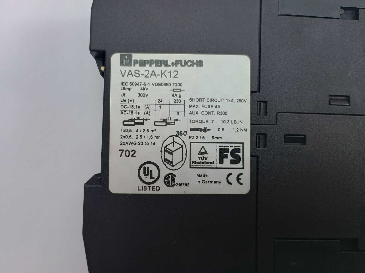 Pepperl+Fuchs 126058 VAS-2A-K12
