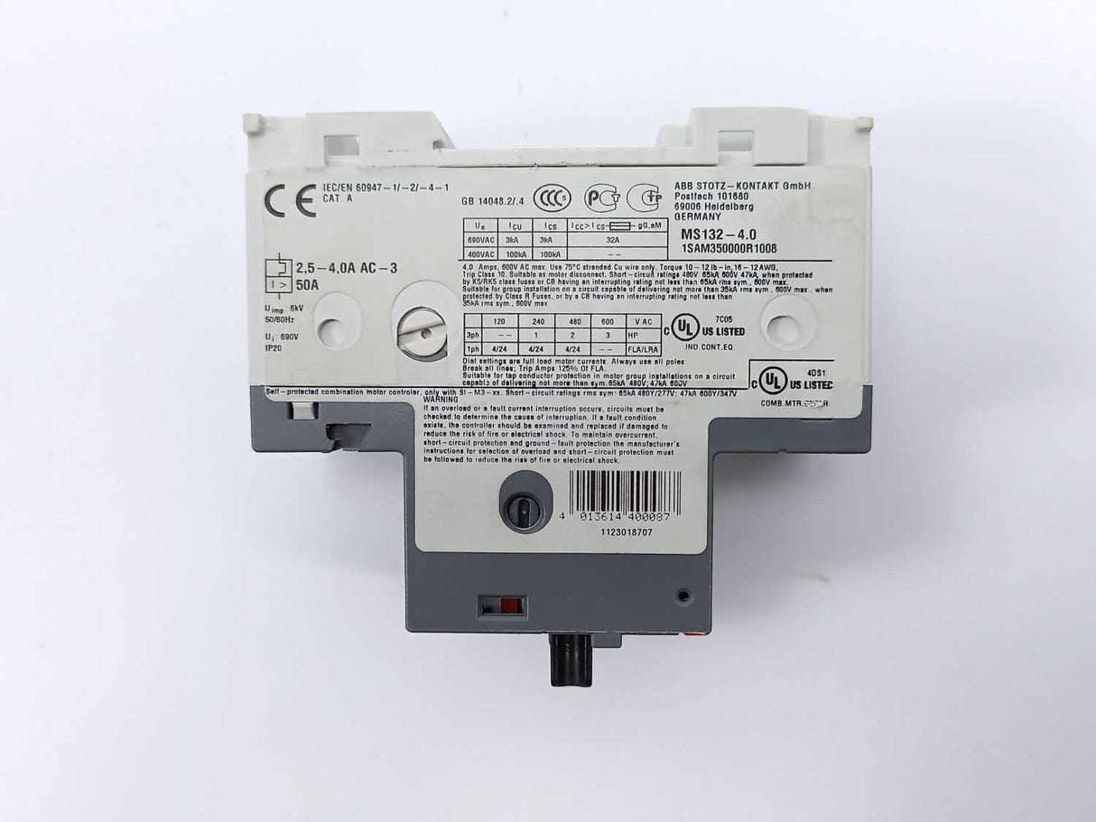 ABB 1SAM350000R1008 MS132-4.0